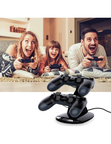Estación de Carga Doble VSEER para Controladores PS4 - Carga Rápida
