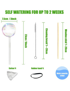 Esferas de Riego Automáticas de Vidrio Arcoíris Sourace 220ml 2