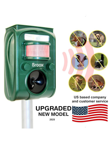 Repelente Ultrasónico de Animales Broox RB-101 Exterior