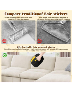 Guantes Electroestáticos Marveher para Remover Pelo de Mascotas 2