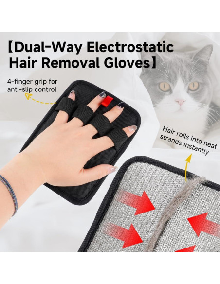 Guantes Quitapelos Electrostáticos ieeker - Reutilizables 1pc