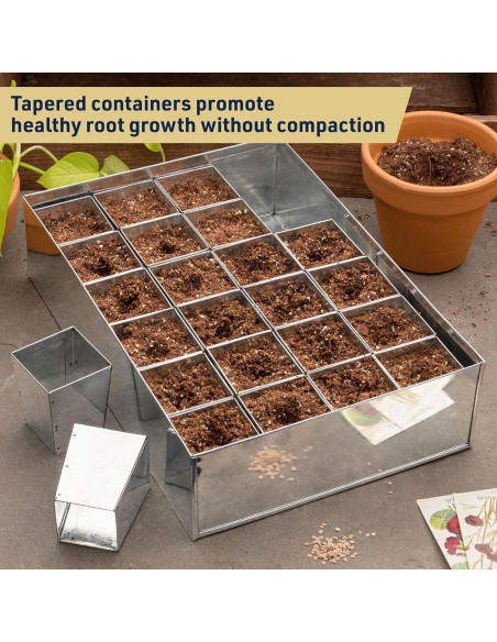 Bandeja de Germinación de Semillas Kings County Tools 24 Macetas