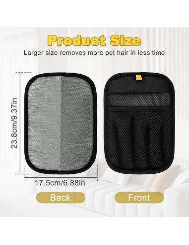 Guantes Electroestáticos Deisunpet para Remover Pelo de Mascotas