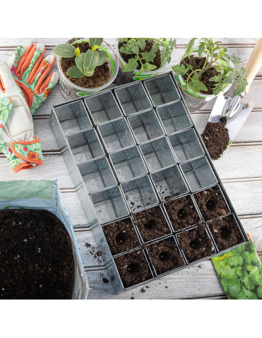 Bandeja de Germinación de Semillas Kings County Tools 24 Macetas