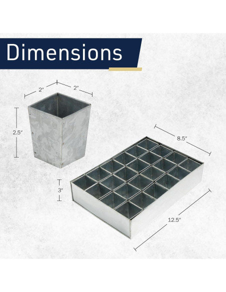 Bandeja de Germinación de Semillas Kings County Tools 24 Macetas