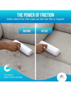 Removedor de Pelo de Mascotas 2Brothers Reutilizable Rojo 2