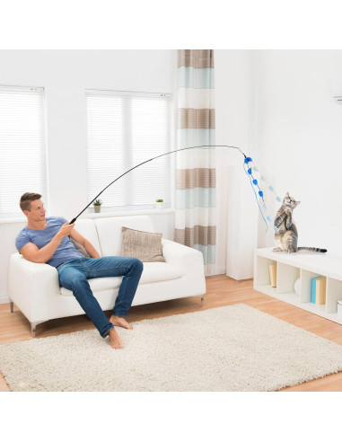 Juguete de Varita Interactiva para Gatos PATTEPOINT 8 Piezas