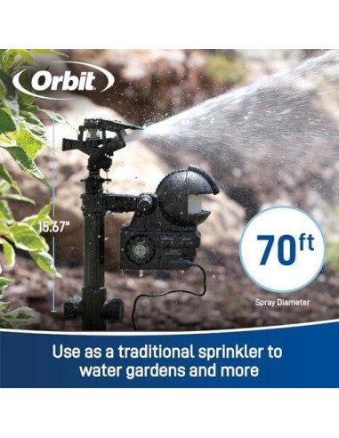 Aspersor Activado por Movimiento Orbit 62100 para Jardín