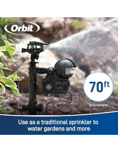 Aspersor Activado por Movimiento Orbit 62100 para Jardín