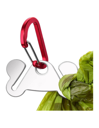 Soporte para Bolsas de Excremento de Perro Hilihali Rojo