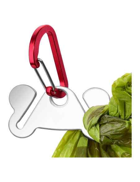 Soporte para Bolsas de Excremento de Perro Hilihali Rojo