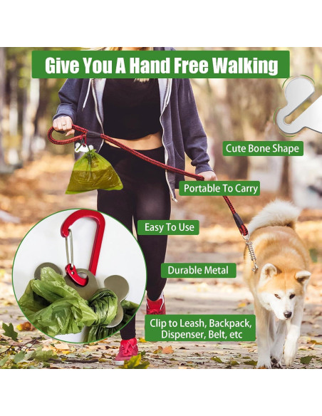 Soporte para Bolsas de Excremento de Perro Hilihali Rojo