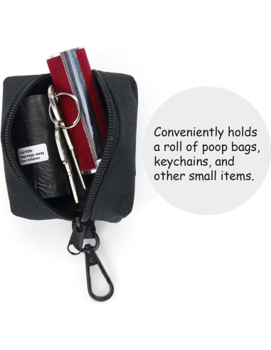 Soporte de Bolsa de Excremento para Perros Wagtime Club Negro