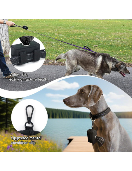 Soporte de Bolsa de Excremento para Perros Wagtime Club Negro