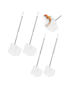 Juego de 4 Redes para Acuario WOJVVK - Nylon y Acero Inoxidable