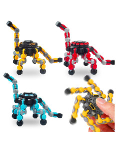 3 Piezas Juguetes Spinner Antiestrés Transformables Chilvil