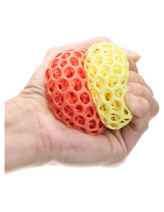 Pelota de Alivio de Estrés Almealyn Naranja 3D para Adultos