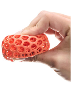 Pelota de Alivio de Estrés Almealyn Naranja 3D para Adultos 2