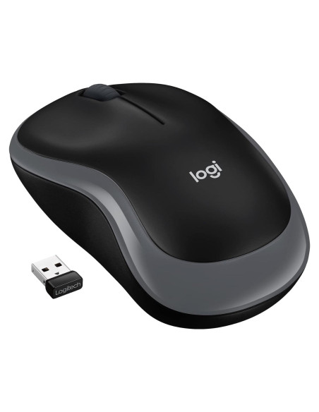 Ratón Inalámbrico Logitech M185 Gris y Negro 1000 DPI