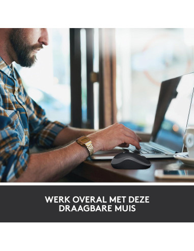 Ratón Inalámbrico Logitech M185 Gris y Negro 1000 DPI