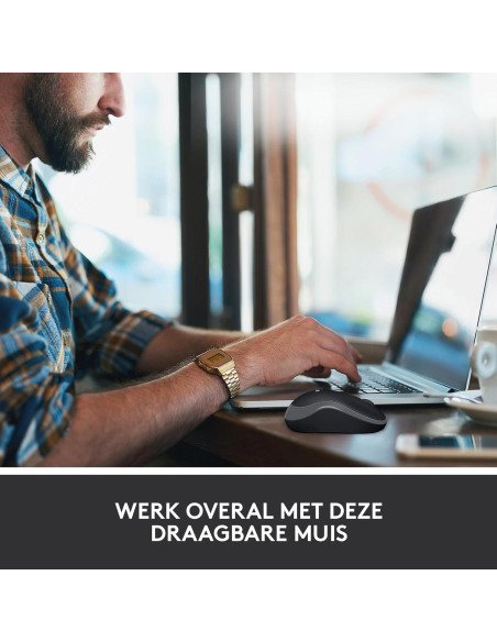 Ratón Inalámbrico Logitech M185 Gris y Negro 1000 DPI