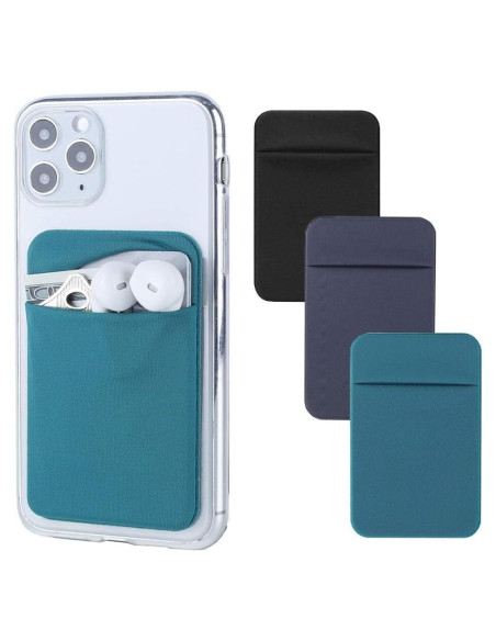 3 Pack Soporte de Tarjeta Adhesivo Fulgamo para Teléfono Móvil