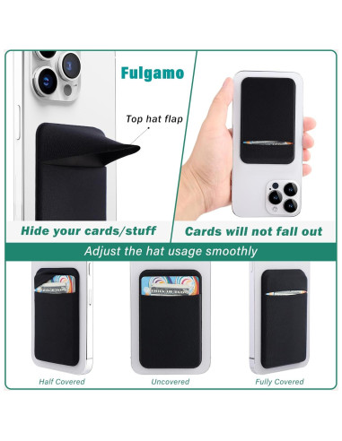 3 Pack Soporte de Tarjeta Adhesivo Fulgamo para Teléfono Móvil