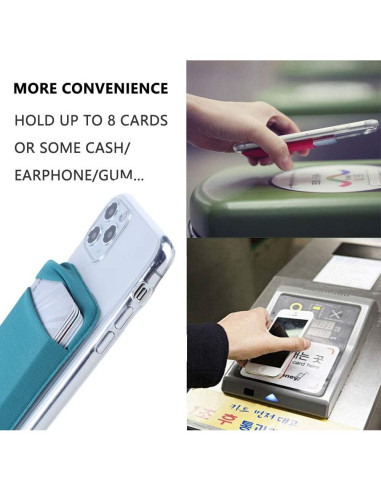 3 Pack Soporte de Tarjeta Adhesivo Fulgamo para Teléfono Móvil