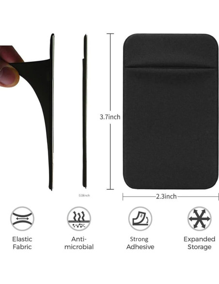 3 Pack Soporte de Tarjeta Adhesivo Fulgamo para Teléfono Móvil