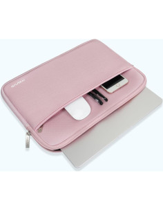 Funda para Laptop MOSISO Rosa 13.3" Neopreno con Bolsillo 2