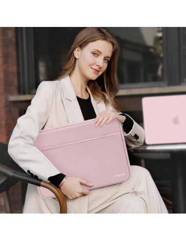 Funda para Laptop MOSISO Rosa 13.3" Neopreno con Bolsillo