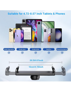 Soporte Gooseneck para Tablet y Kindle Kefotic K2 - Negro 2