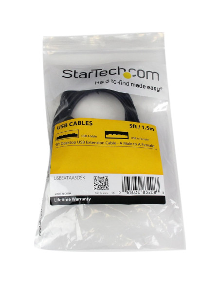 Cable de Extensión USB 2.0 StarTech 1.5 m Macho a Hembra