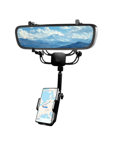 Soporte para Teléfono Uonser en Espejo Retrovisor - Metal, 360