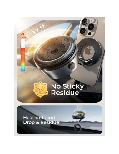 Soporte Magnético de Teléfono LISEN para Coche - Ajustable y Eléctrico