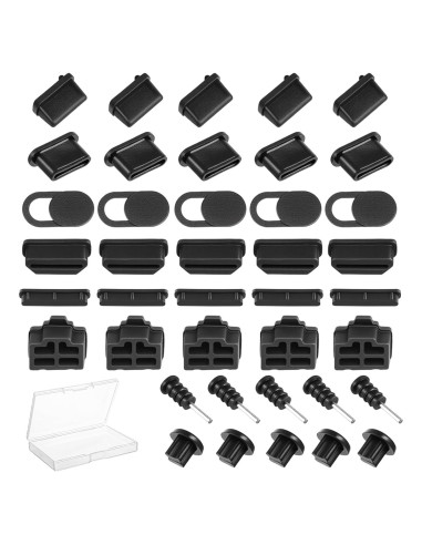 40 Tapas de Polvo USB Silicona Gjinxi para Puertos Diversos