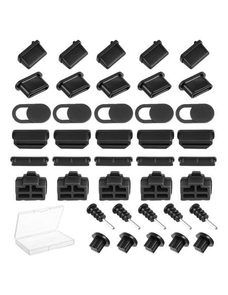 40 Tapas de Polvo USB Silicona Gjinxi para Puertos Diversos