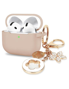 Funda de Silicona VOTILE para AirPods 4ta Generación 2024 - Té con Leche