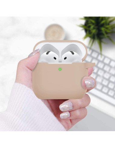 Funda de Silicona VOTILE para AirPods 4ta Generación 2024 - Té con Leche