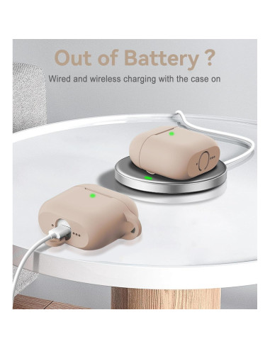 Funda de Silicona VOTILE para AirPods 4ta Generación 2024 - Té con Leche