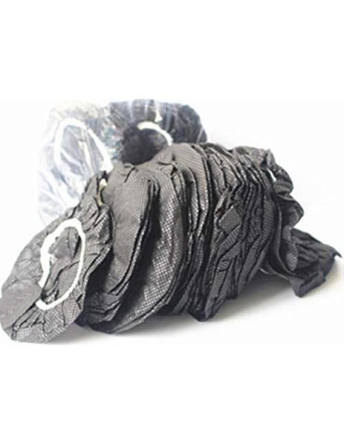 Paquete de 100 fundas elásticas negras para auriculares 11 cm