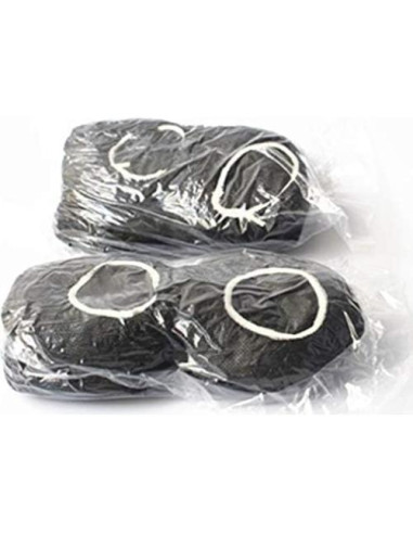 Paquete de 100 fundas elásticas negras para auriculares 11 cm