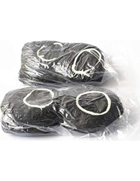 Paquete de 100 fundas elásticas negras para auriculares 11 cm