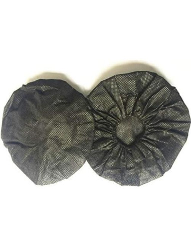 Paquete de 100 fundas elásticas negras para auriculares 11 cm