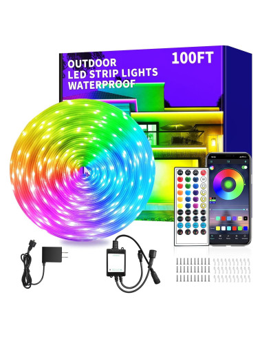 Tira de Luz LED Impermeable Vimeepro 30m RGB Control Remoto