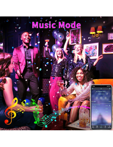 Tira de Luz LED Impermeable Vimeepro 30m RGB Control Remoto