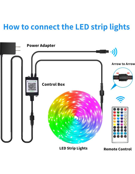 Tira de Luz LED Impermeable Vimeepro 30m RGB Control Remoto