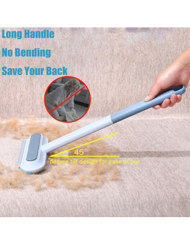 Removedor de Pelo de Mascotas IINGDA 4 en 1 Reutilizable 44 cm