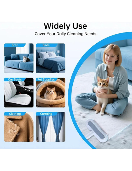 Removedor de Pelo de Mascotas IINGDA 4 en 1 Reutilizable 44 cm