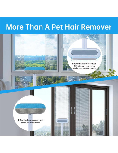 Removedor de Pelo de Mascotas IINGDA 4 en 1 Reutilizable 44 cm